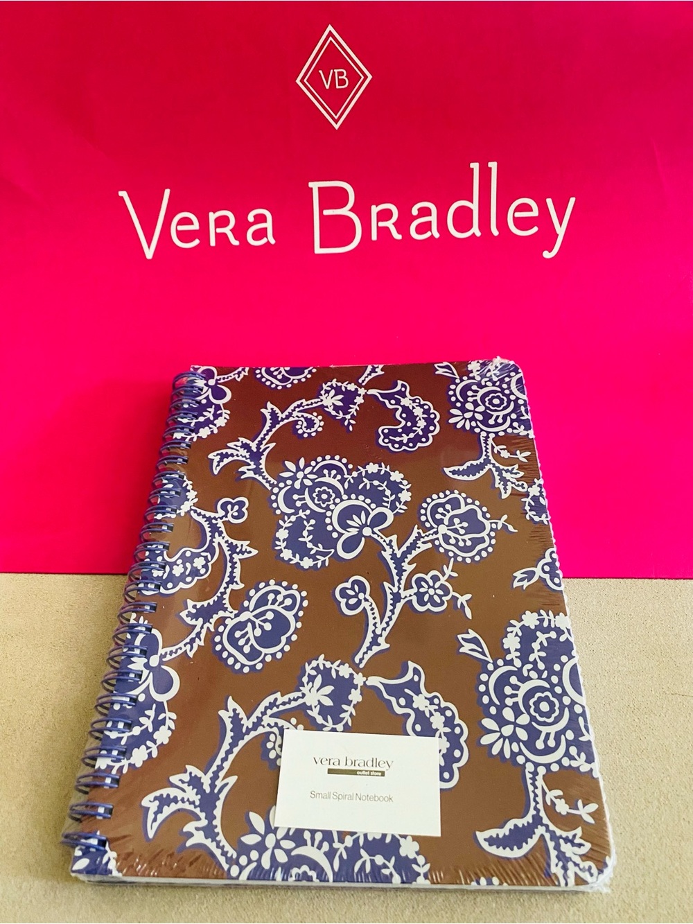 Vera Bradley Small Spiral notebook. NWT and